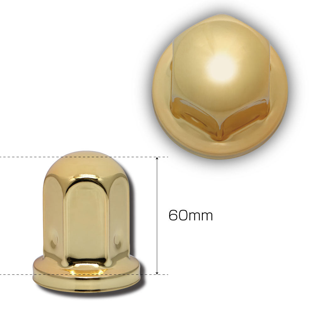 ◆おしゃれ◆ゴールドステン◆ナットキャップ◆JIS規格41x46mm◆32個