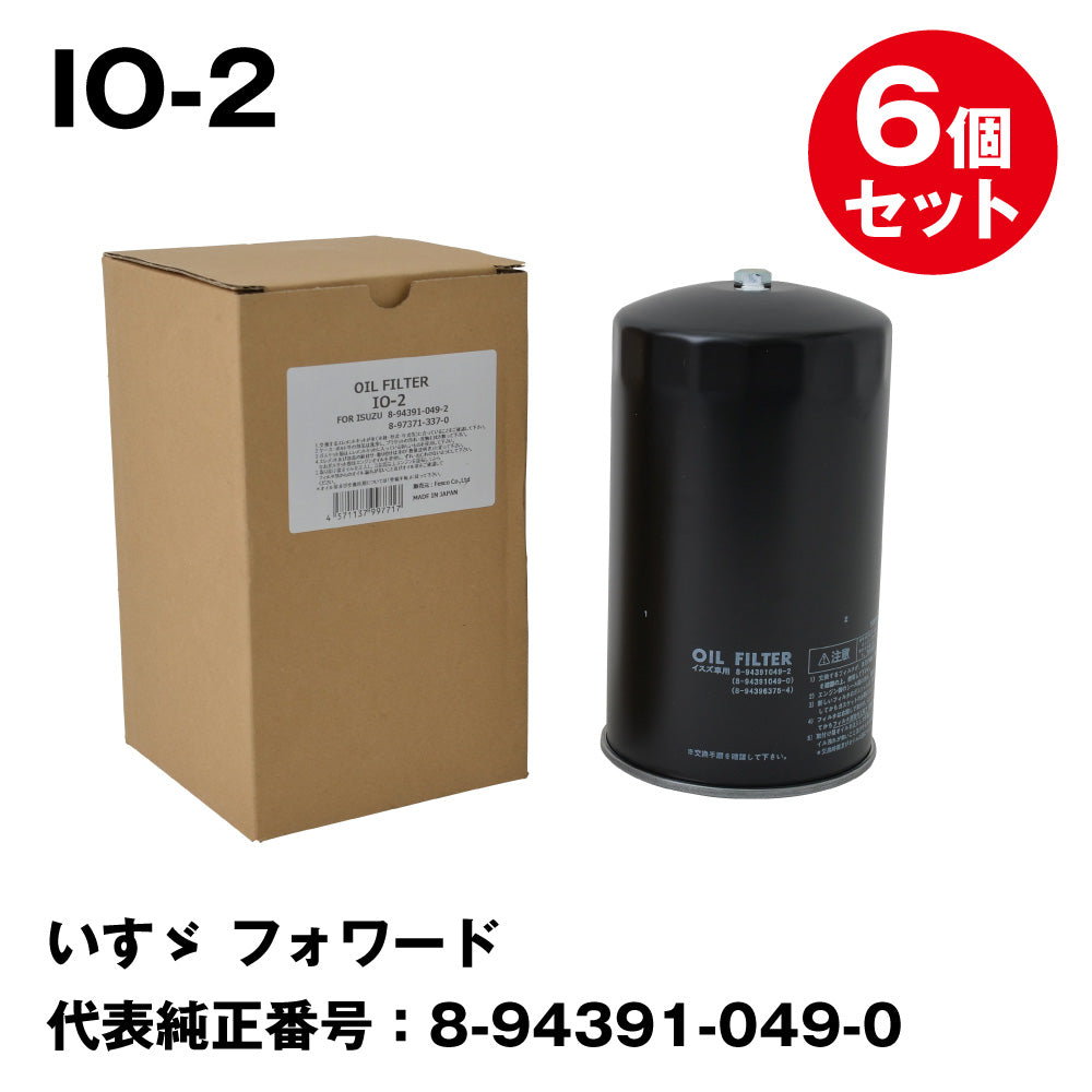 東洋エレメント オイルフィルター オイルエレメント いすゞ フォワード FRR12DAL 1985.05～1990.04 TO-7206