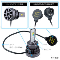 ジェットイノウエ(JET INOUE)　LEDヘッドライトバルブ　RLセット　HID(D2 R/S)用