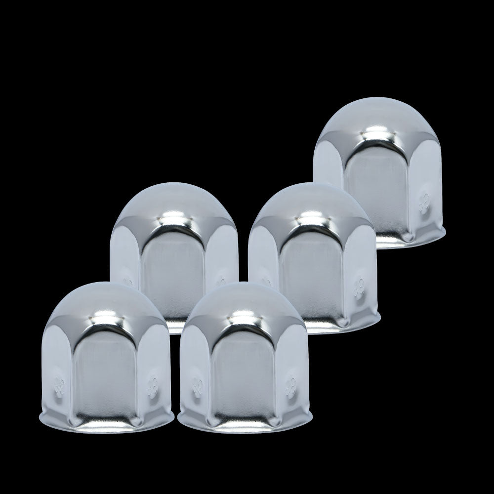 ジェットイノウエ(JET INOUE) 丸型ナットカバー 38ｍｍ 三菱ふそうキャンター用 ステンレス/クロームメッキ 高さ48mm 5個入