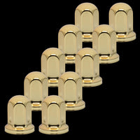 ジェットイノウエ(JET INOUE) 丸型ナットカバー 33ｍｍ ゴールドメッキ 高さ60mm 10個入