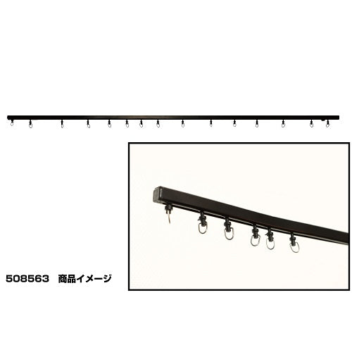 ジェットイノウエ(JET INOUE)　アルミカーテンレール　600ｍｍ ＆ 800ｍｍ-508563-デイトラ
