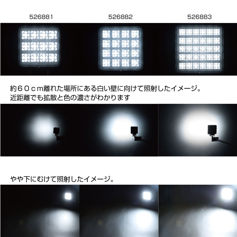 ジェットイノウエ(JET INOUE)　ＬＥＤワークランプ　角型　各種-デイトラ