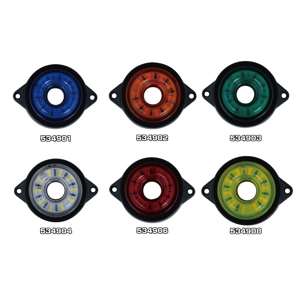 ジェットイノウエ(JET INOUE)　LED　サイドマーカー丸型　24V車用-デイトラ