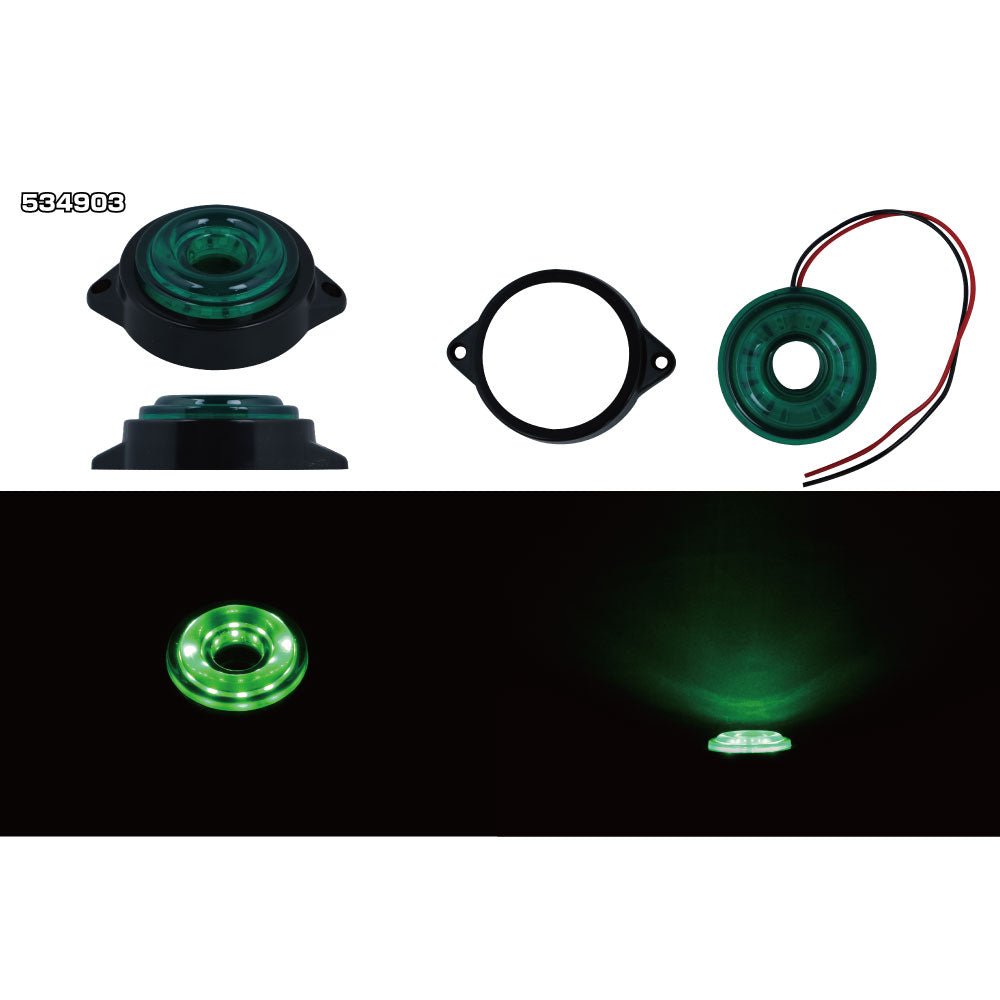 ジェットイノウエ(JET INOUE)　LED　サイドマーカー丸型　24V車用-デイトラ