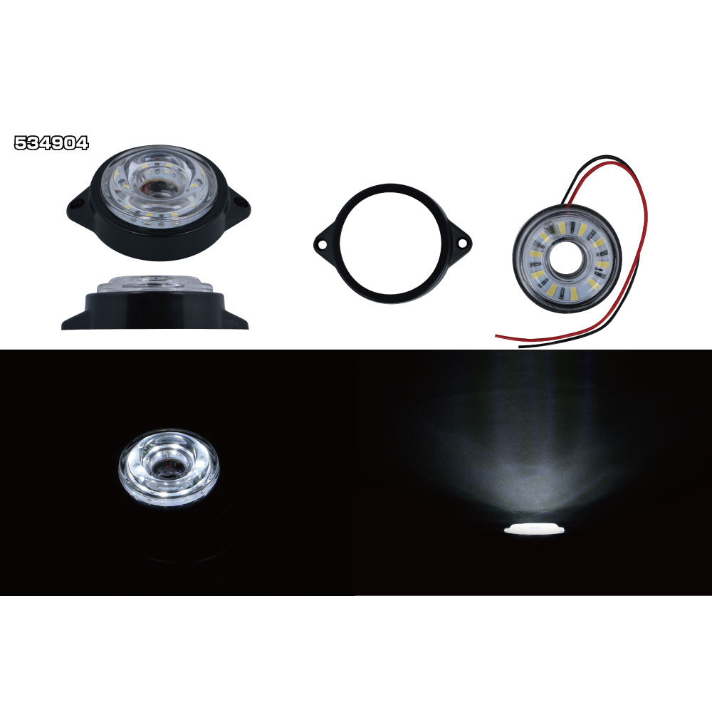 ジェットイノウエ(JET INOUE)　LED　サイドマーカー丸型　24V車用-デイトラ
