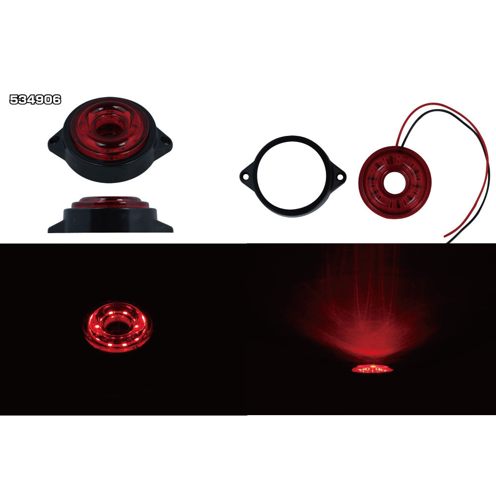 ジェットイノウエ(JET INOUE)　LED　サイドマーカー丸型　24V車用-デイトラ