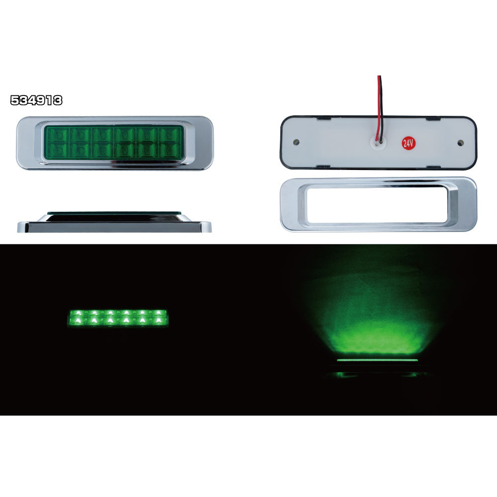 ジェットイノウエ(JET INOUE)　LED　サイドマーカー角型　24V車用-デイトラ