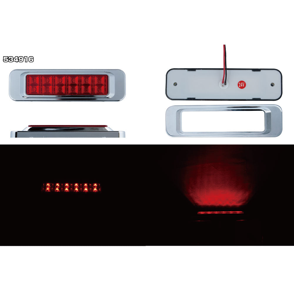 ジェットイノウエ(JET INOUE)　LED　サイドマーカー角型　24V車用-デイトラ