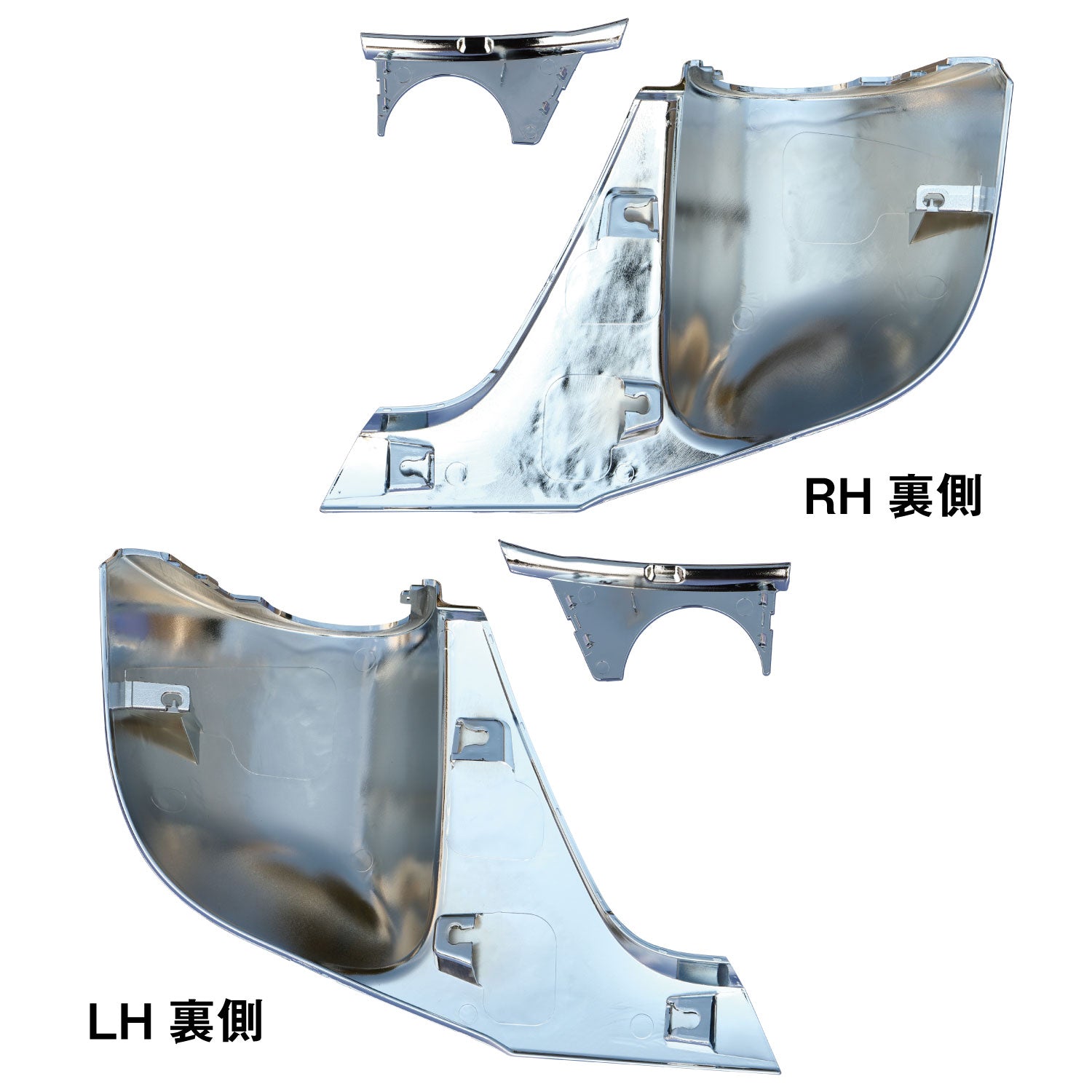 ジェットイノウエ(JET INOUE) ミラーステーブラケットカバー 三菱ふそう’20キャンター 左右セット