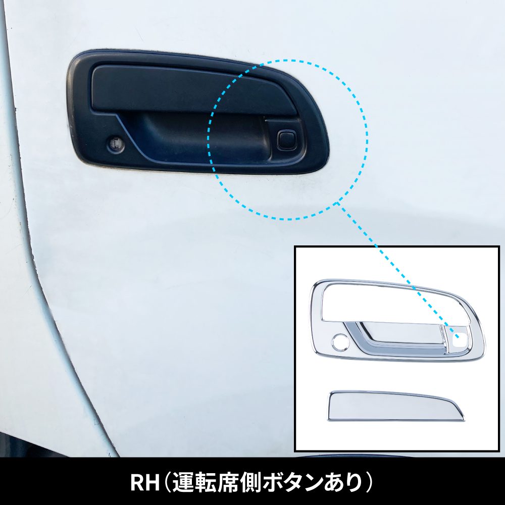 ジェットイノウエ(JET INOUE) ドアハンドルガーニッシュ　エアループデュトロ運転席側スマートキースイッチ付き車 572220