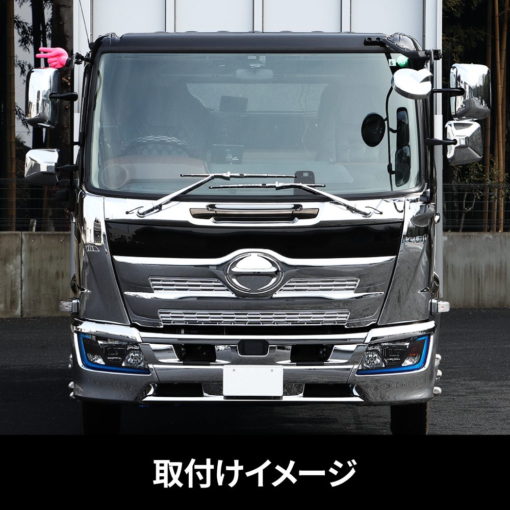 ジェットイノウエ(JET INOUE) フロントグリル 日野’17レンジャー 標準車用/ワイド車用
