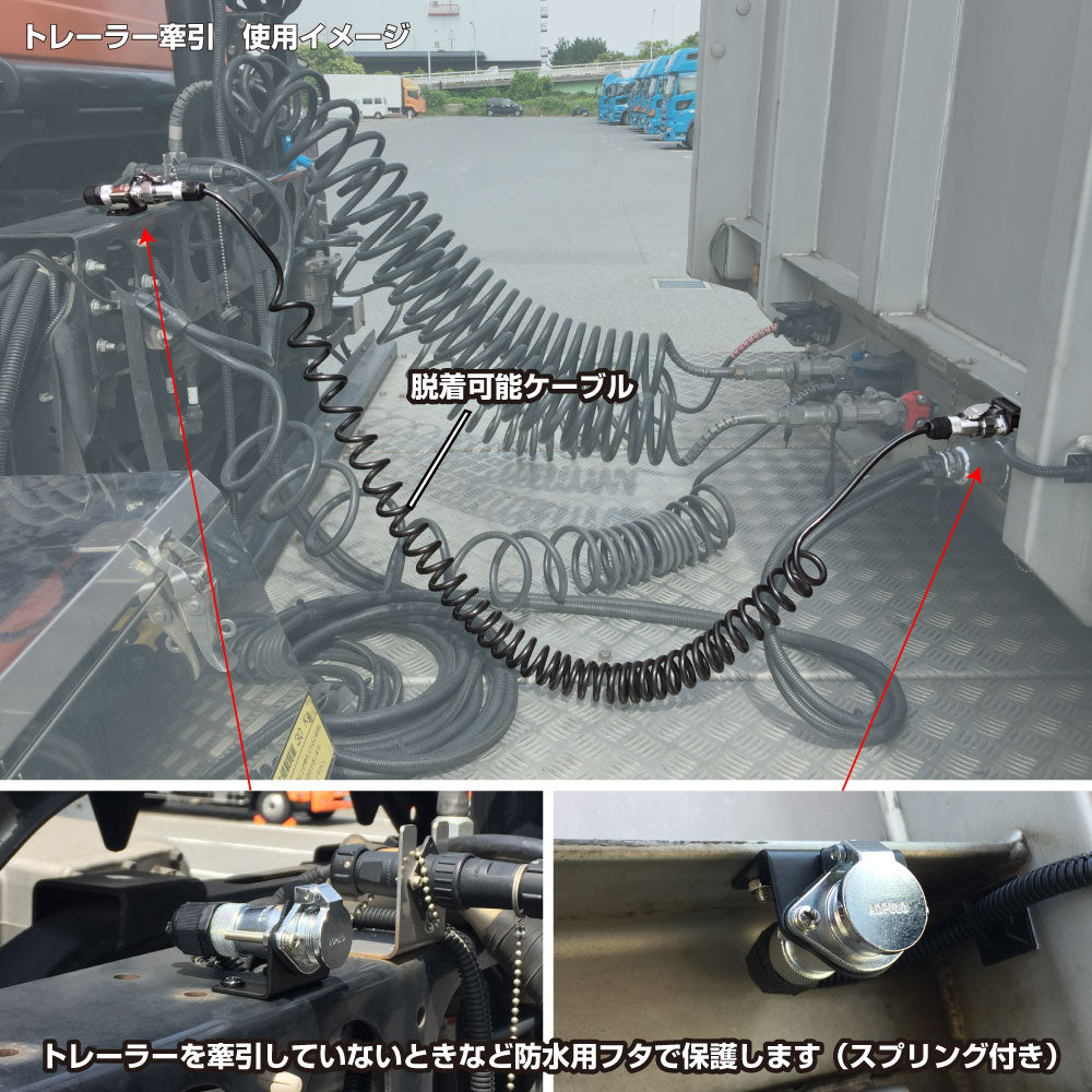 ジェットイノウエ(JET INOUE) 12/24V バックカメラ 防水ジャック仕様 30mトレーラー車用