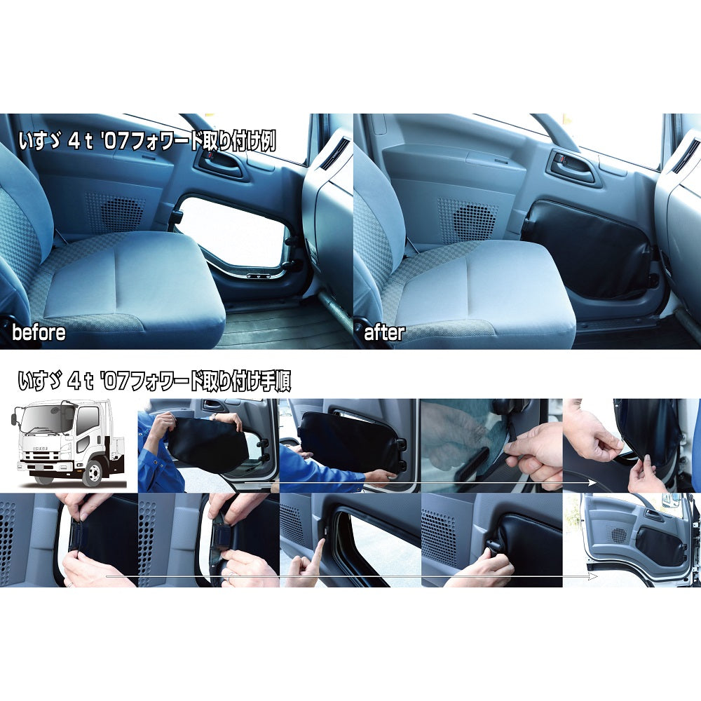 ジェットイノウエ(JET INOUE)　安全窓安眠カバー　いすゞ用　ふそう用　日野用　UD用-デイトラ