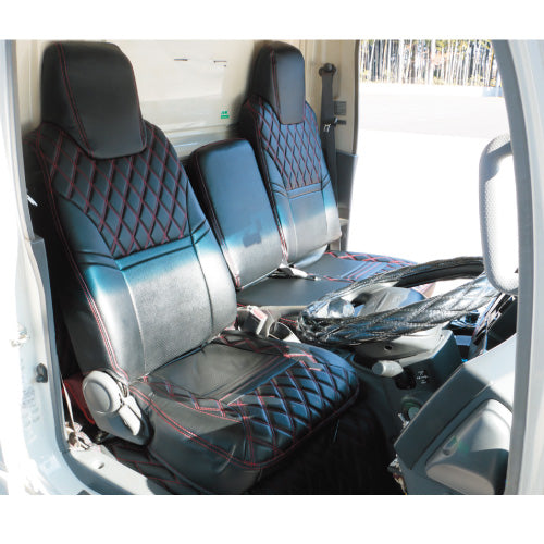 シートカバー　07エルフワイド　ブラック　新品 シートカバー07エルフワイドブラック新品