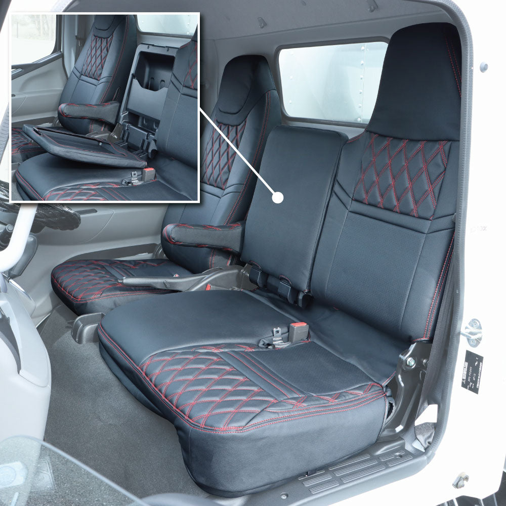 ジェットイノウエ(JET INOUE)　シートカバー COMBI 三菱ふそう 2t ’20キャンター/ブルーテックキャンター 標準車用 運転席+助手席側セット