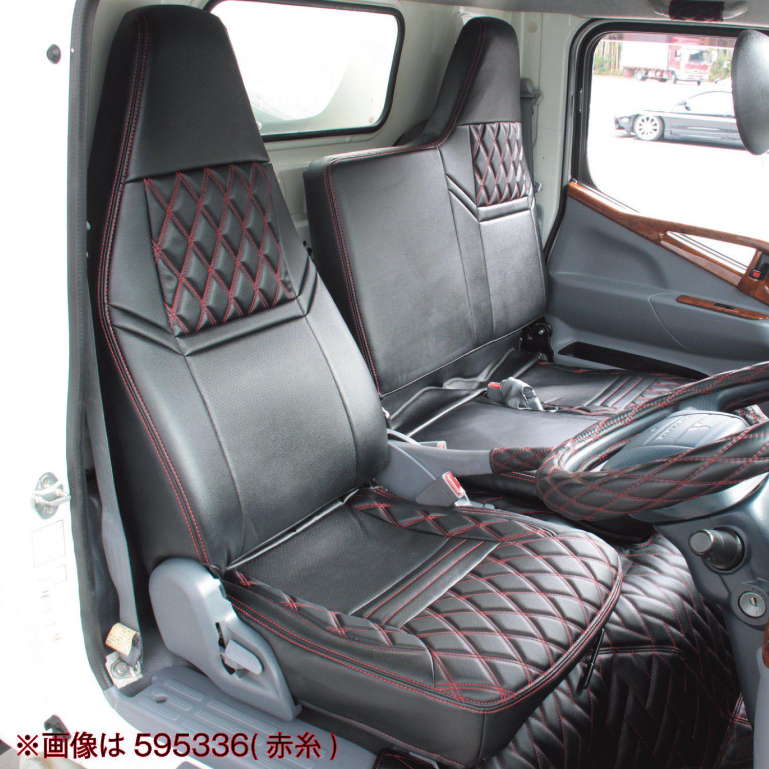 ジェットイノウエ(JET INOUE)　シートカバー COMBI ふそう2t ブルーテックキャンター 標準車用-595356-デイトラ