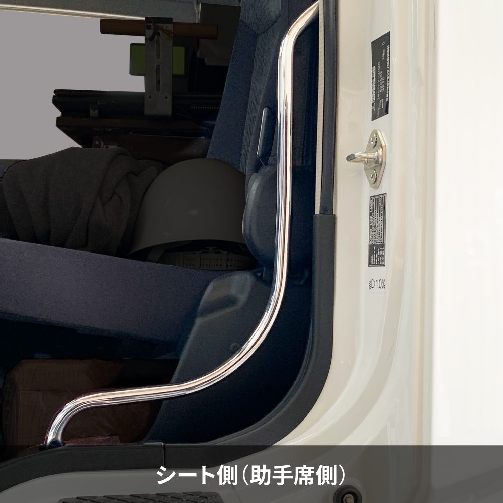 ジェットイノウエ(JET INOUE) メッキアシストグリップ 三菱ふそう’17スーパーグレート用 左右セット