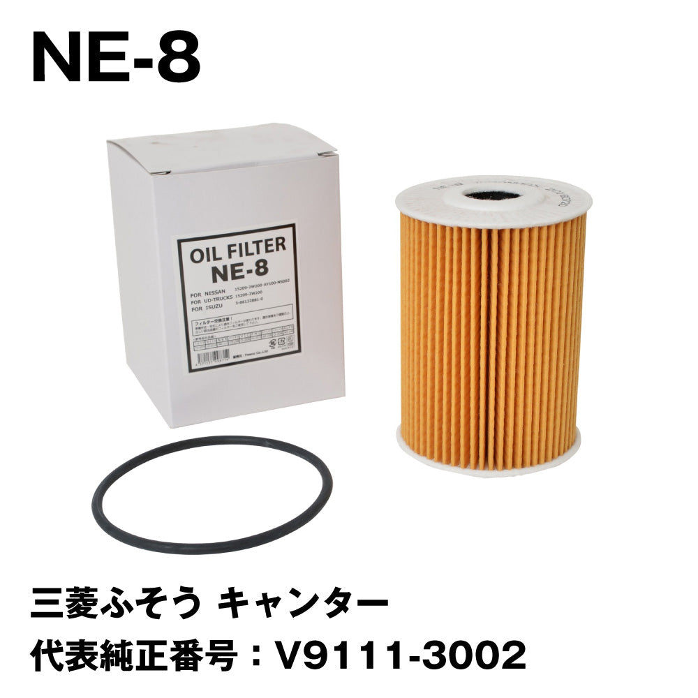 フェスコ（FESCO) 大型車用オイルフィルター NE-8 三菱ふそう キャンター 代表純正番号：V9111-3002 – トララボ